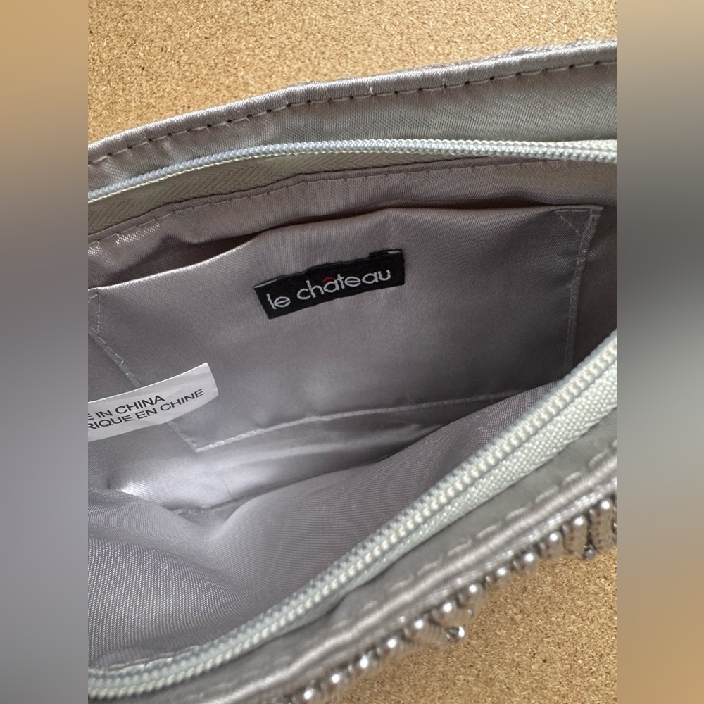 Le Chateau Silver Chainmail Evening Bag - Picture 4 of 6